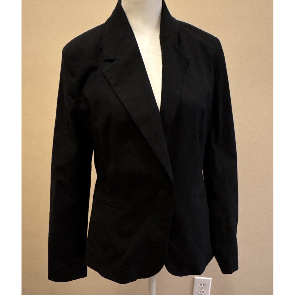 Free Assembly Women's Black Single Breasted Lined Blazer Jacket Long Sleeve S